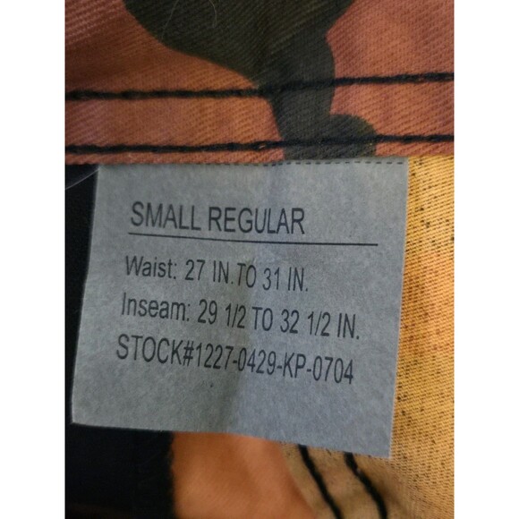 Rothco Pants Mens Small BDU Orange Camo Military Cargo Army Fatigue NWT - Picture 7 of 8